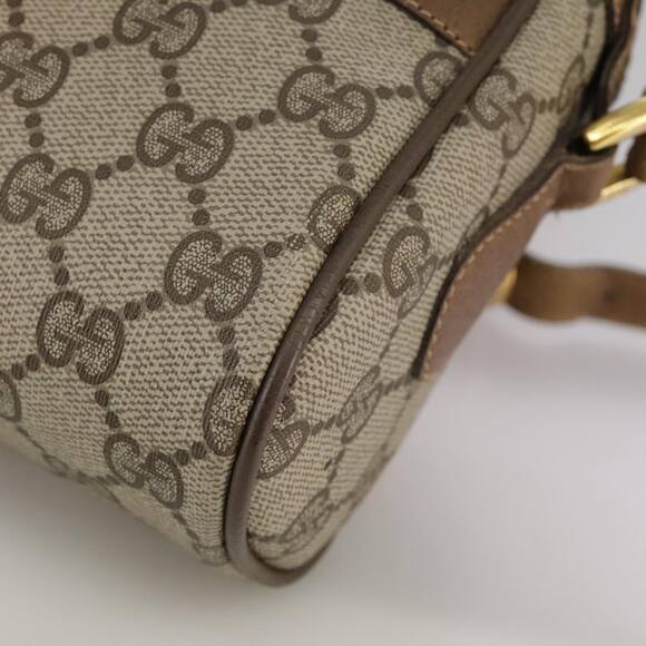 GUCCI Web Sherry Line GG Supreme Shoulder Bag Pvc Beige 98 02 004 - Picture 12 of 16
